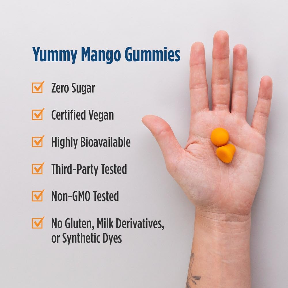 Nordic Naturals Zero Sugar Curcumin Gummies Mango, 60 Gummies