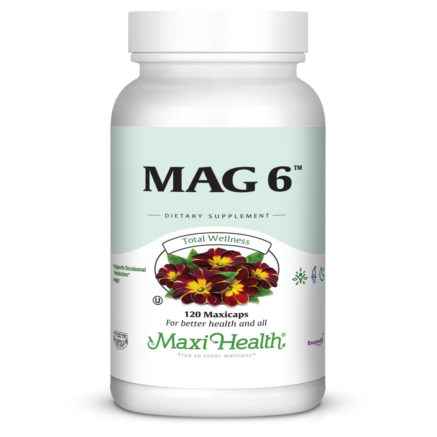 Maxi Health Magnesium with Vitamin B6 Capsule, 120 Capsules
