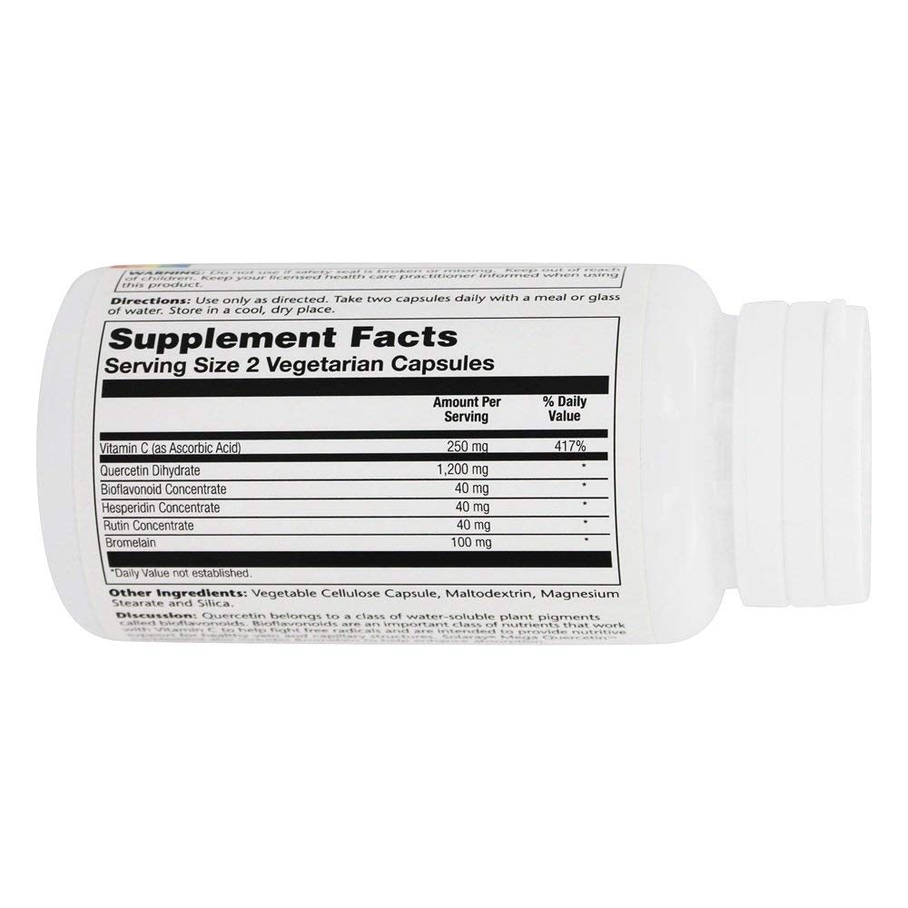 Solaray Mega Quercetin Capsules, 60