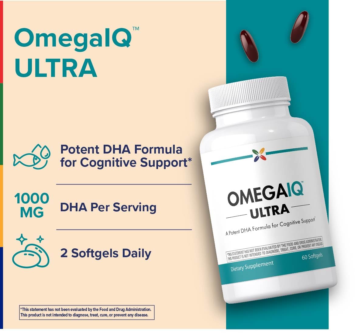 Stop Aging Now Omega-3 Supplement Softgels, 60 Count