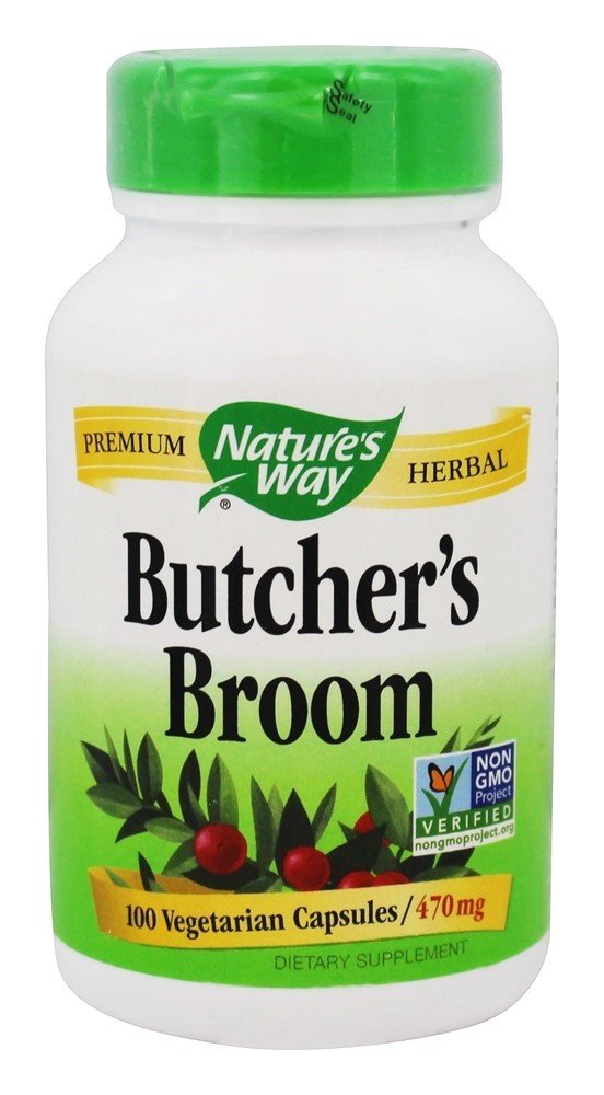 Nature's Way Butchers Broom Root Capsules 100