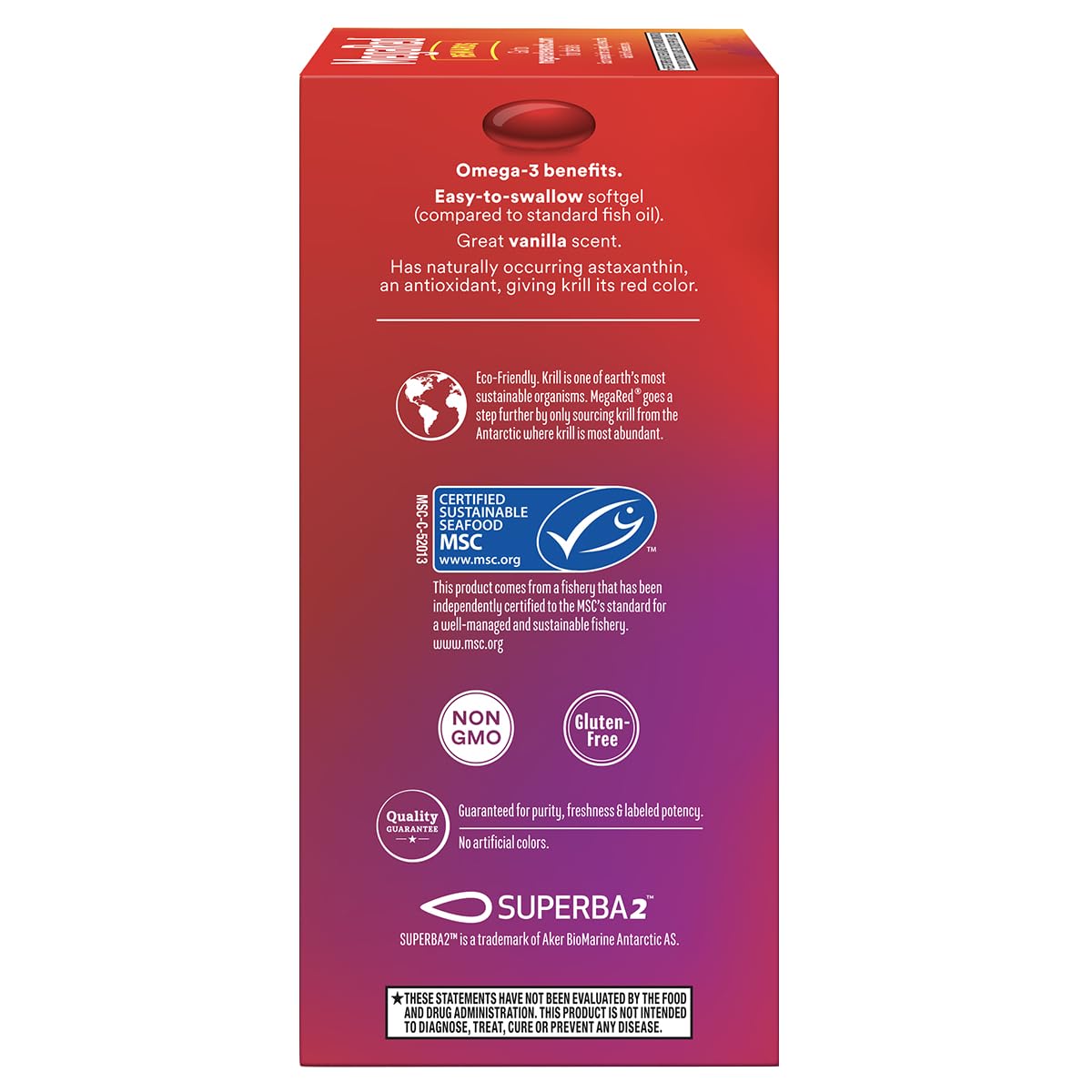 MegaRed Extra Strength 500mg Omega-3 Krill Oil Supplement with EPA/DHA, No Fishy Aftertaste Supports Heart Health Softgels 160