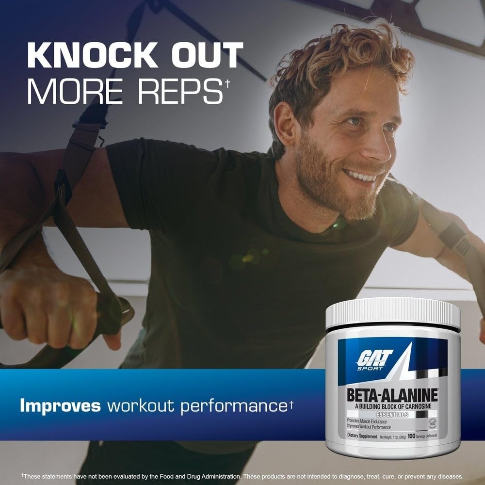 GAT SPORT Beta Alanine Supplement Powder 7.05 oz