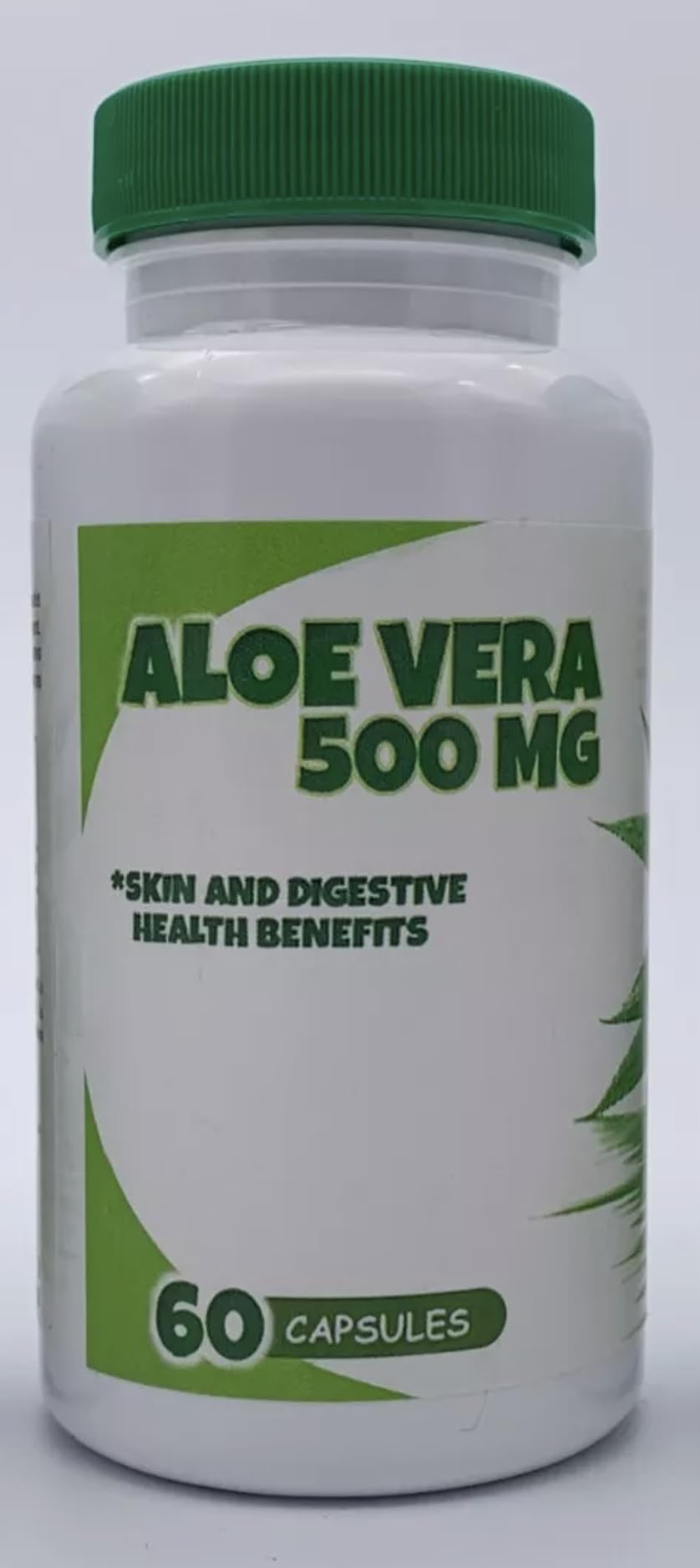 Generic Aloe Vera 500mg Extract Capsules, 60 Capsules