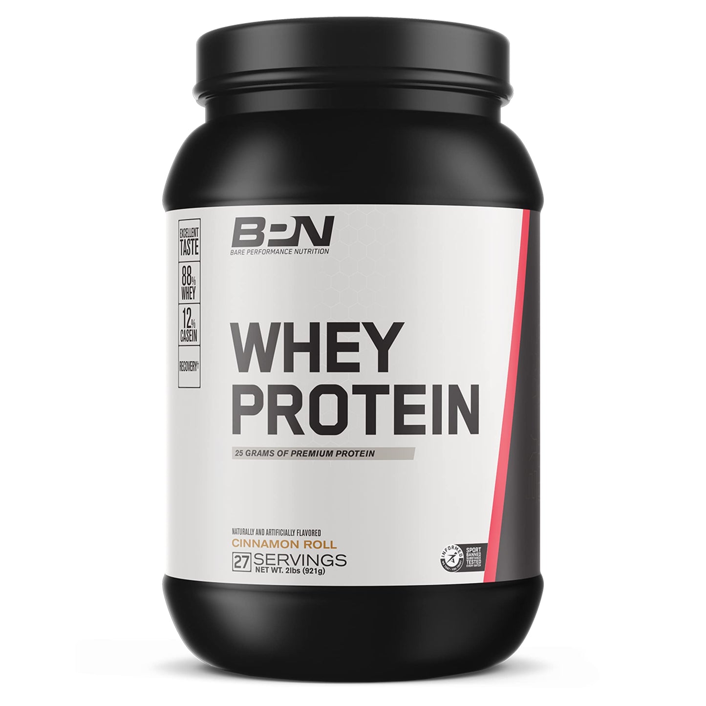 BARE PERFORMANCE NUTRITION BPN Whey Cinnamon Roll Protein + Creatine Bundle Protein Powder, 37