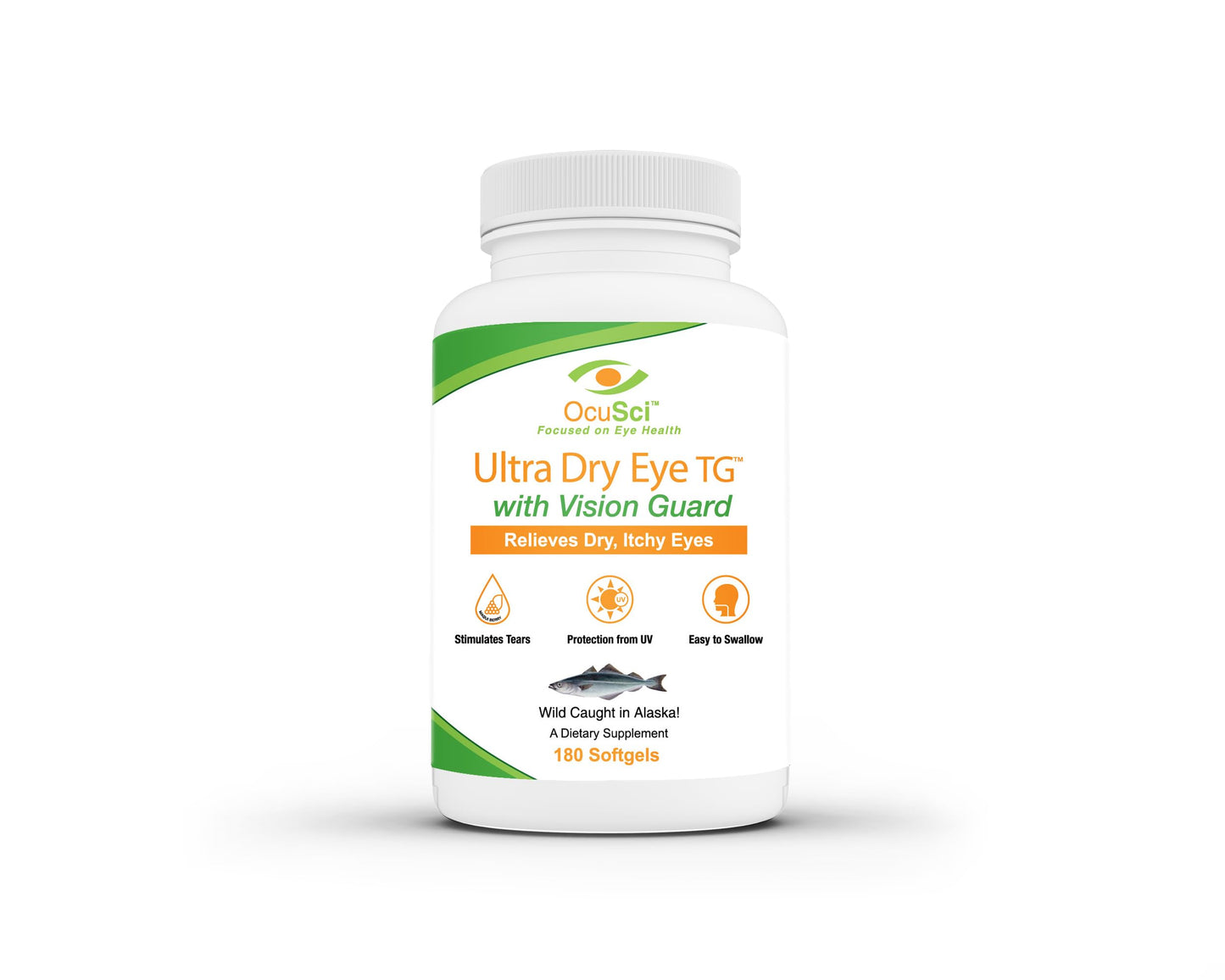 OcuSci Ultra Pure Omega-3 Softgels with Black Currant Oil, Maqui Berry, Lutein, Zeaxanthin, B12 and D3, 180 Count