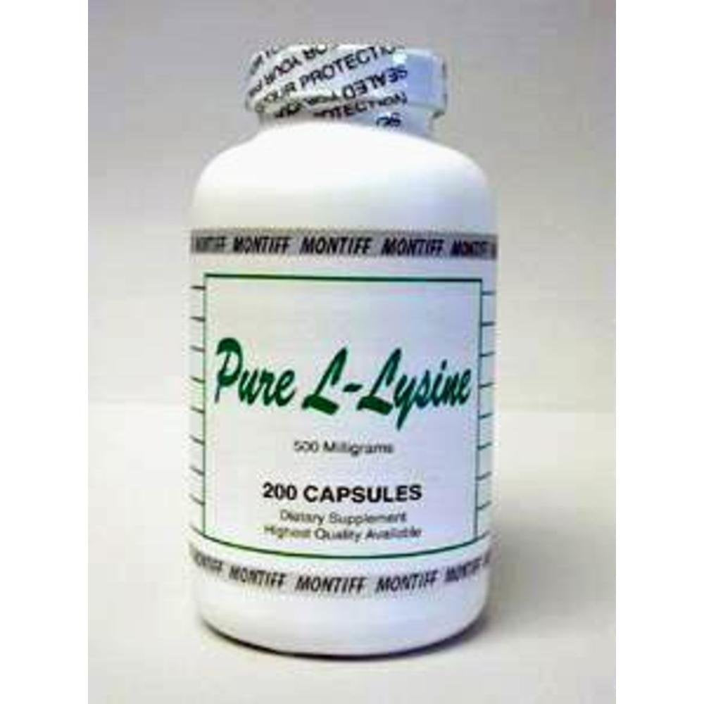 Montiff L-Lysine 500 mg Capsule, 200 Count
