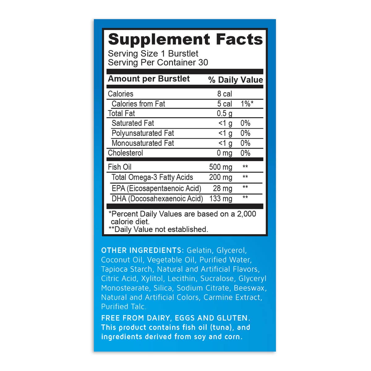 Real Health Bioglan Kids Smart Omega 3 Fish Oil Chewable Burstlets, 90 Burstlets