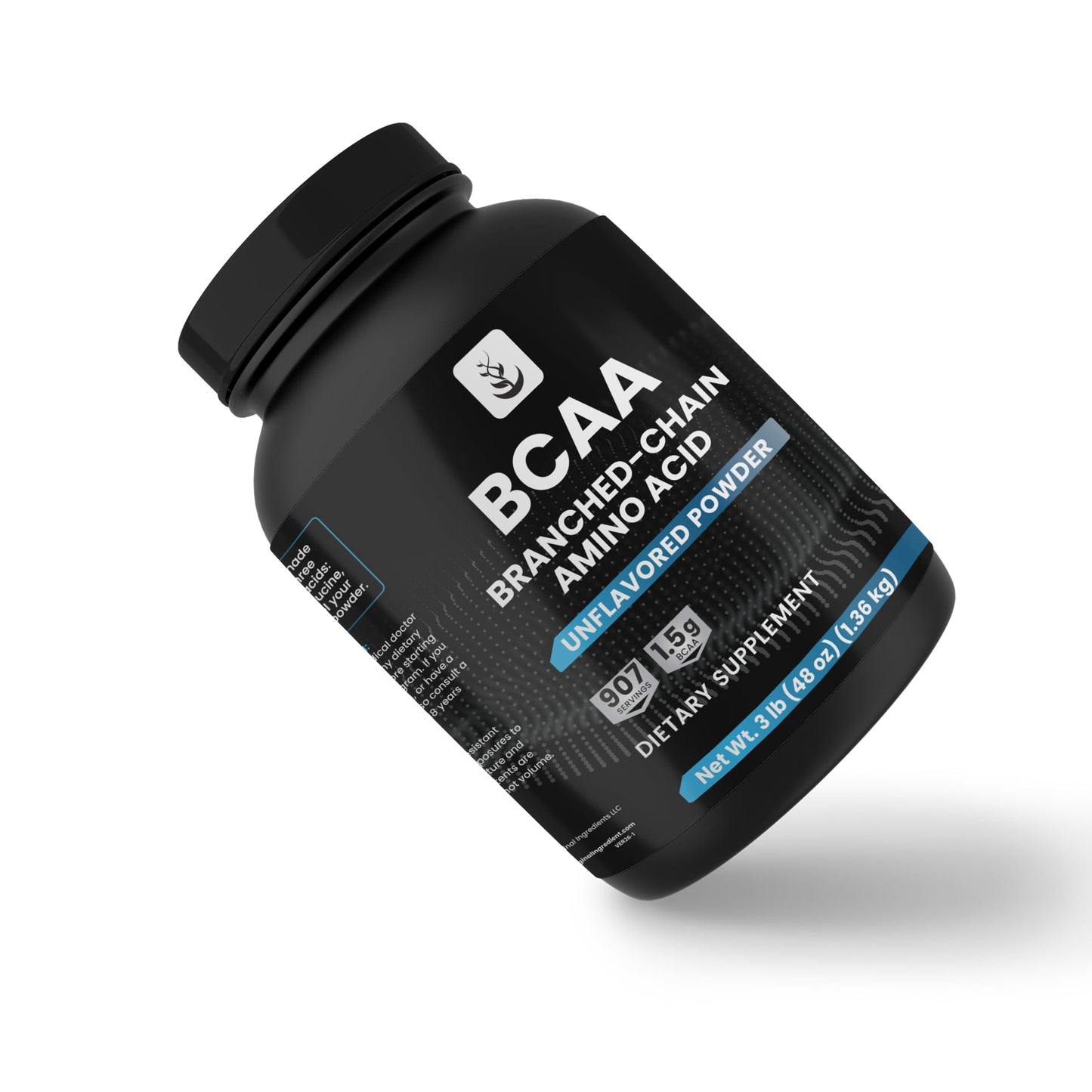 Pure Organic Ingredients BCAA Powder 2:1, 48 oz