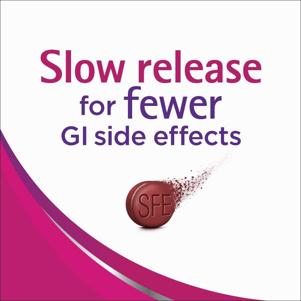 Slow Fe Slow Release Iron Supplement Tablets, Pack of 4
