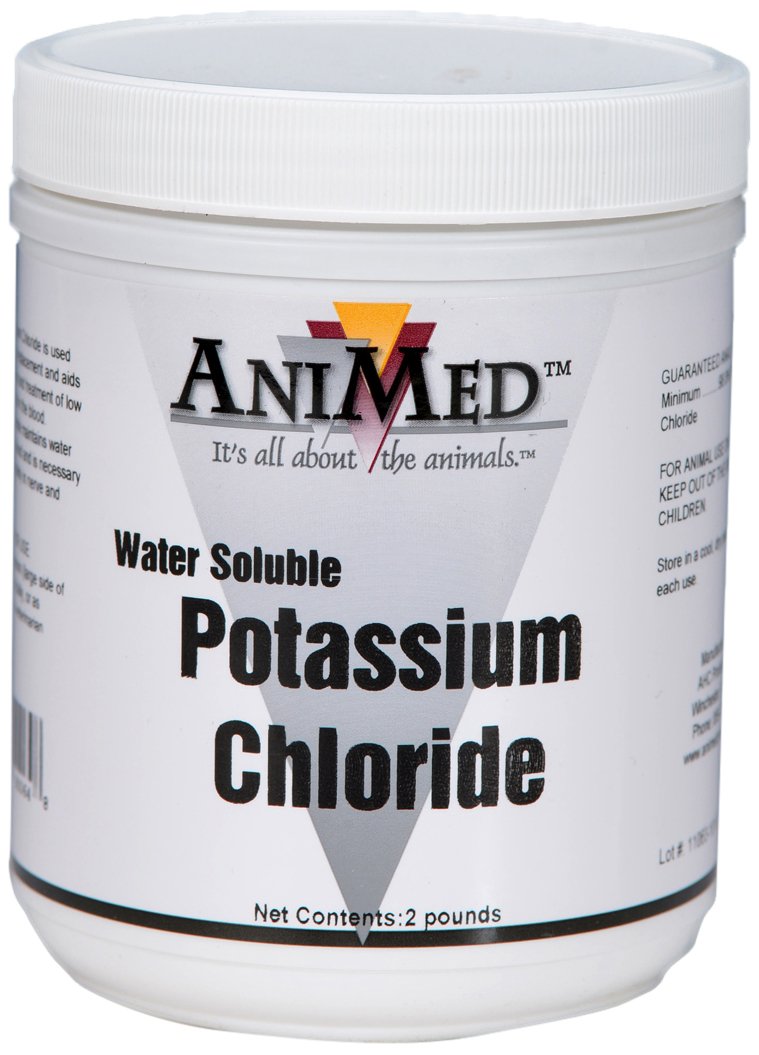 ANIMED Potassium Chloride KCl 98-Percent Multi-Species Powder 2-Pound