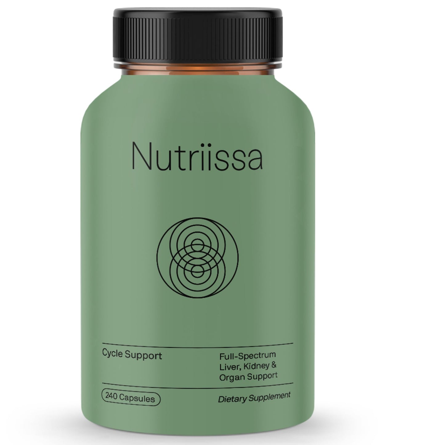 Nutriissa Cycle Support Liver & Kidney Support Supplement Capsule, 240 Count