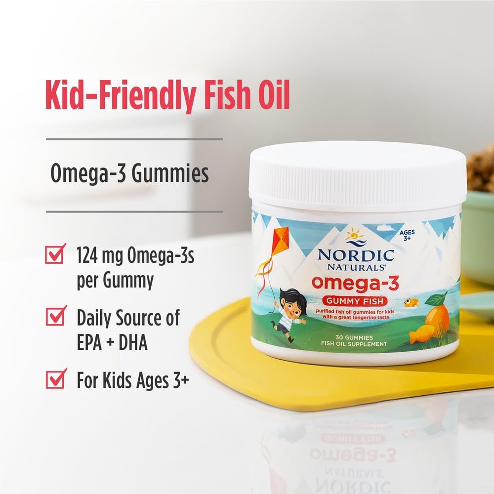 Nordic Naturals Nordic Omega-3 Gummy Fish Tangerine - 30 Gummies