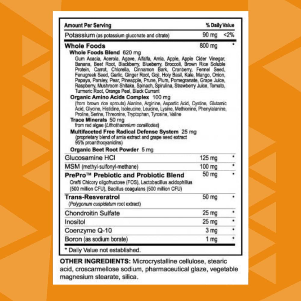 Youngevity Beyond Tangy Tangerine 2.0 Multi-Vitamin & Mineral Complex 120 Tablets