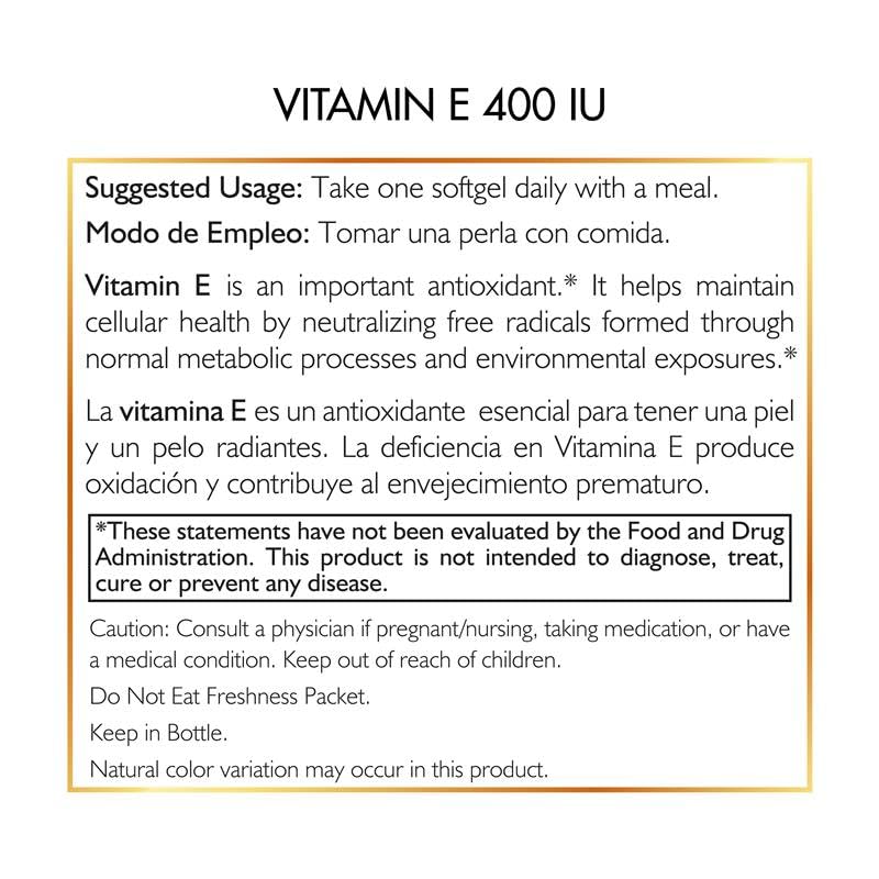 Cocó March N.M.D Natural Vitamin E 400 IU Mixed Tocopherols Softgels 90