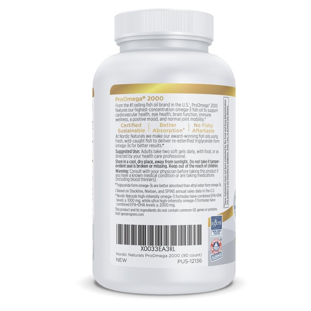 Nordic Naturals ProOmega 2000 Softgel, 90