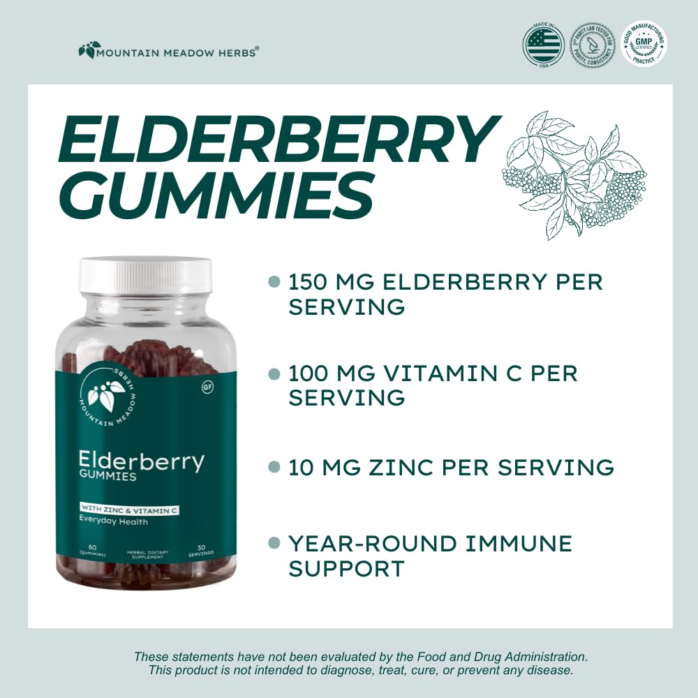 Mountain Meadow Herbs Elderberry Capsule 60 Count