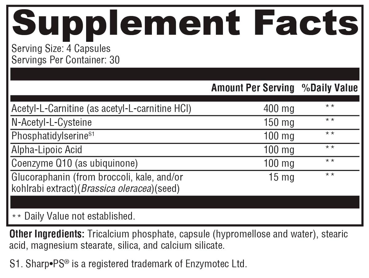 XYMOGEN NeuroActives BrainSustain Brain Health Support with Phosphatidylserine & CoQ10 Capsules, 240 Count