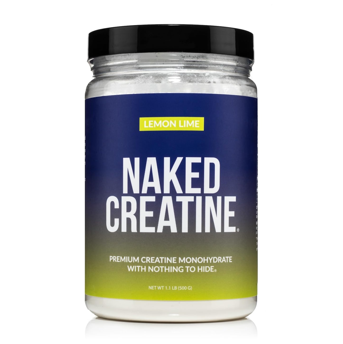 NAKED Pure Micronized Lemon Lime Creatine Monohydrate Powder 17.6 oz