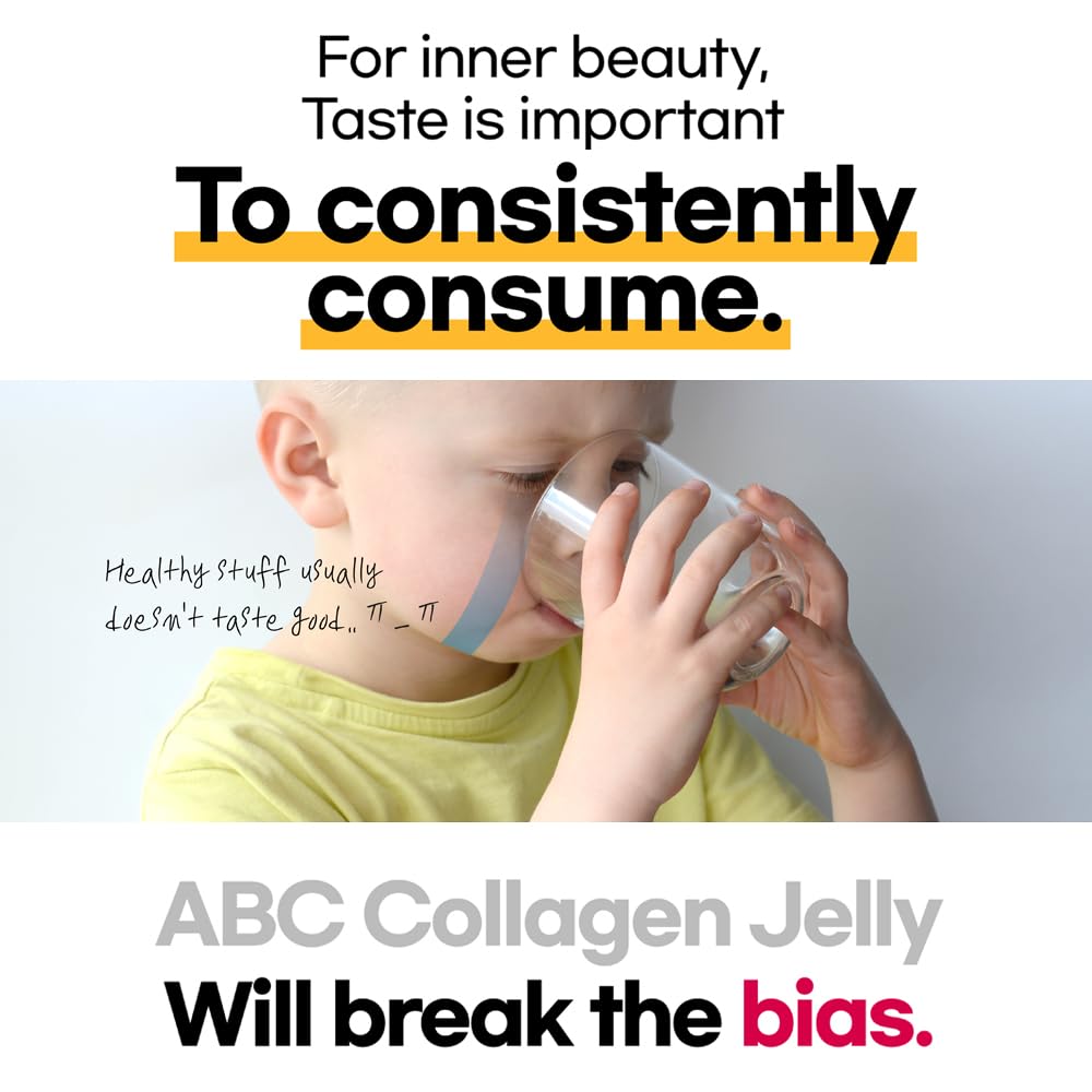 ZIOSTAND ABC Juice Inner Beauty Collagen Jelly Stick Gummy, 15 Count
