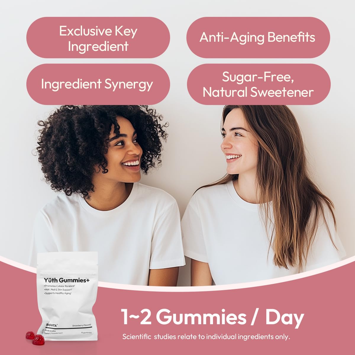 BIGVITA Yuth Gummies+ Gummy, 15 Count