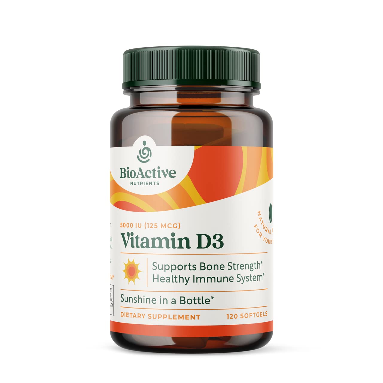 BIOACTIVE NUTRIENTS Vitamin D3 5000 IU Softgel, 120 Softgels