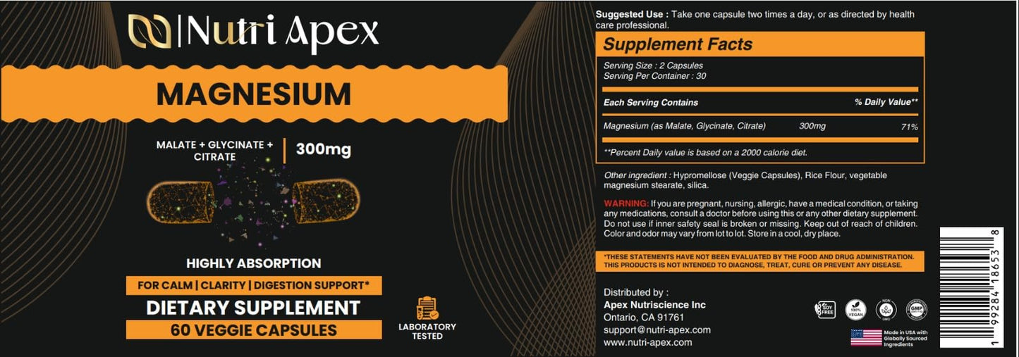 Nutri Apex Vitamin B12 and D3 Plus Magnesium Complex, 120 Tablets