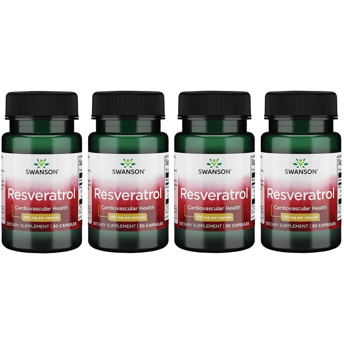 Swanson Resveratrol 100 (100 mg) Capsules, 120 Count