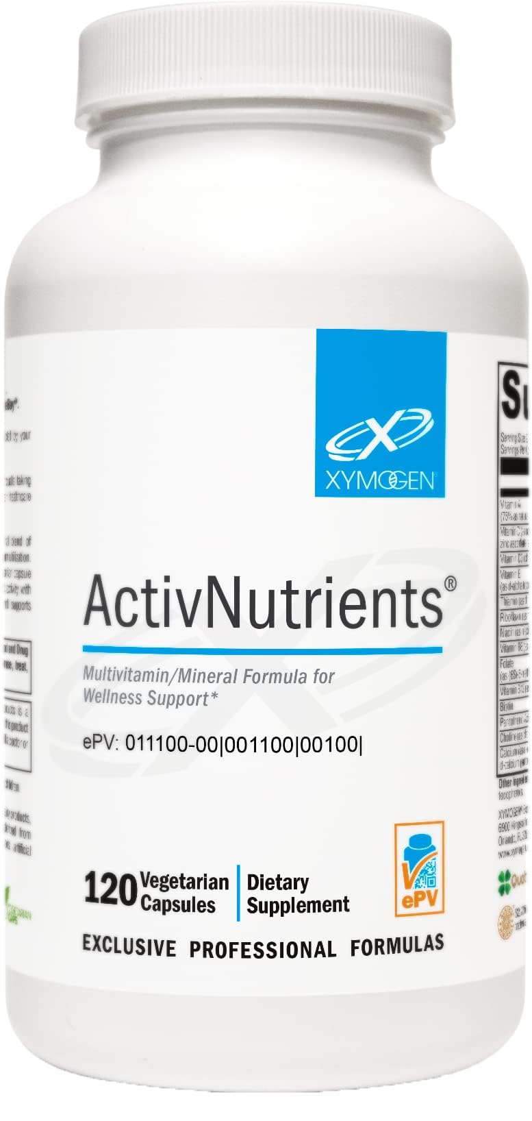 XYMOGEN ActivNutrients Multivitamin & Multimineral Formula Capsule 120 Count
