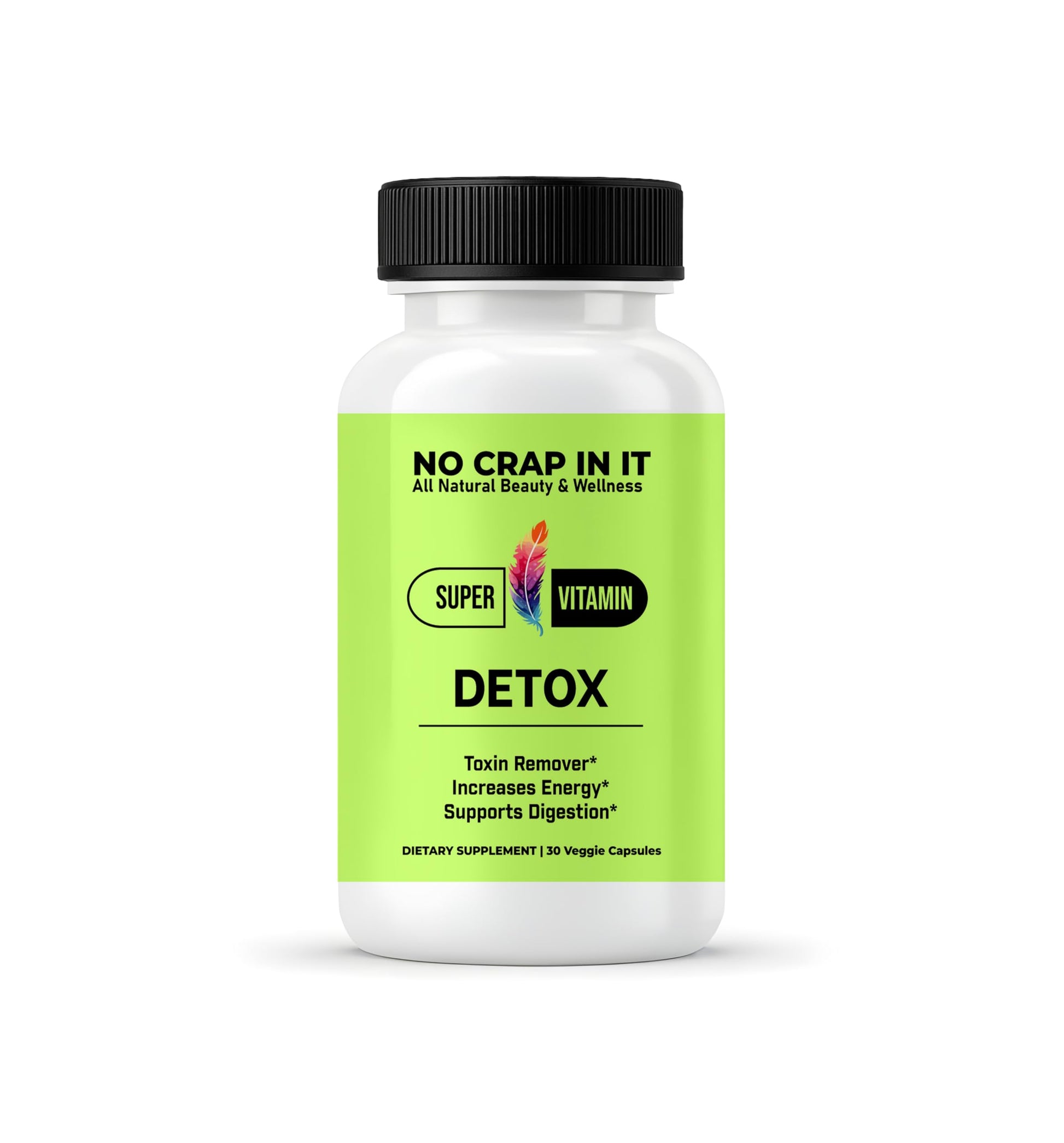 No Crap In It Detox Vitamins Capsule 30 Count