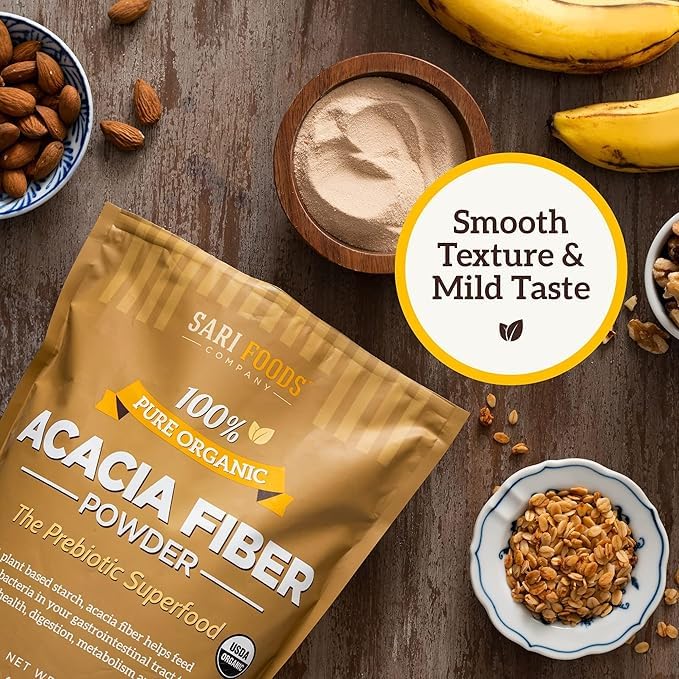 Sari Foods Co Organic Acacia Fiber Powder, 30 oz