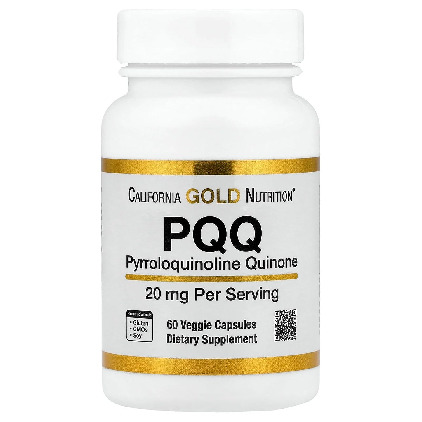 Lake Avenue Nutrition PQQ, Pyrroloquinoline Quinone, 20 mg Capsule, 60 Veggie Capsules