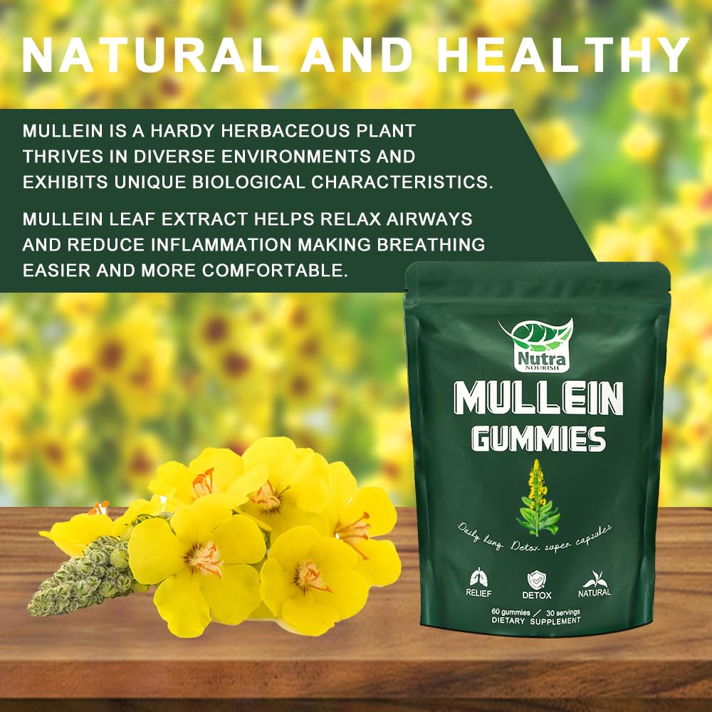 NutraNourish Mullein Gummies Gummy, 60 Count
