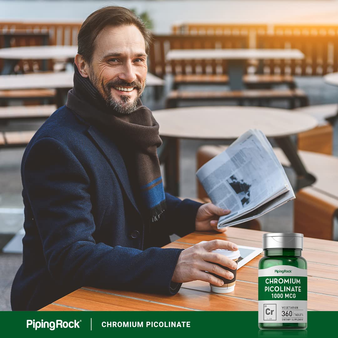 Piping Rock Chromium Picolinate 1000mcg Tablet 360 Tablets
