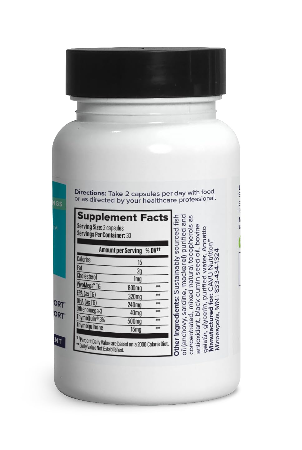 ThymoQuin OmegaQuin High Potency Dietary Supplements for Heart, Brain, & Joint Support Softgel 120