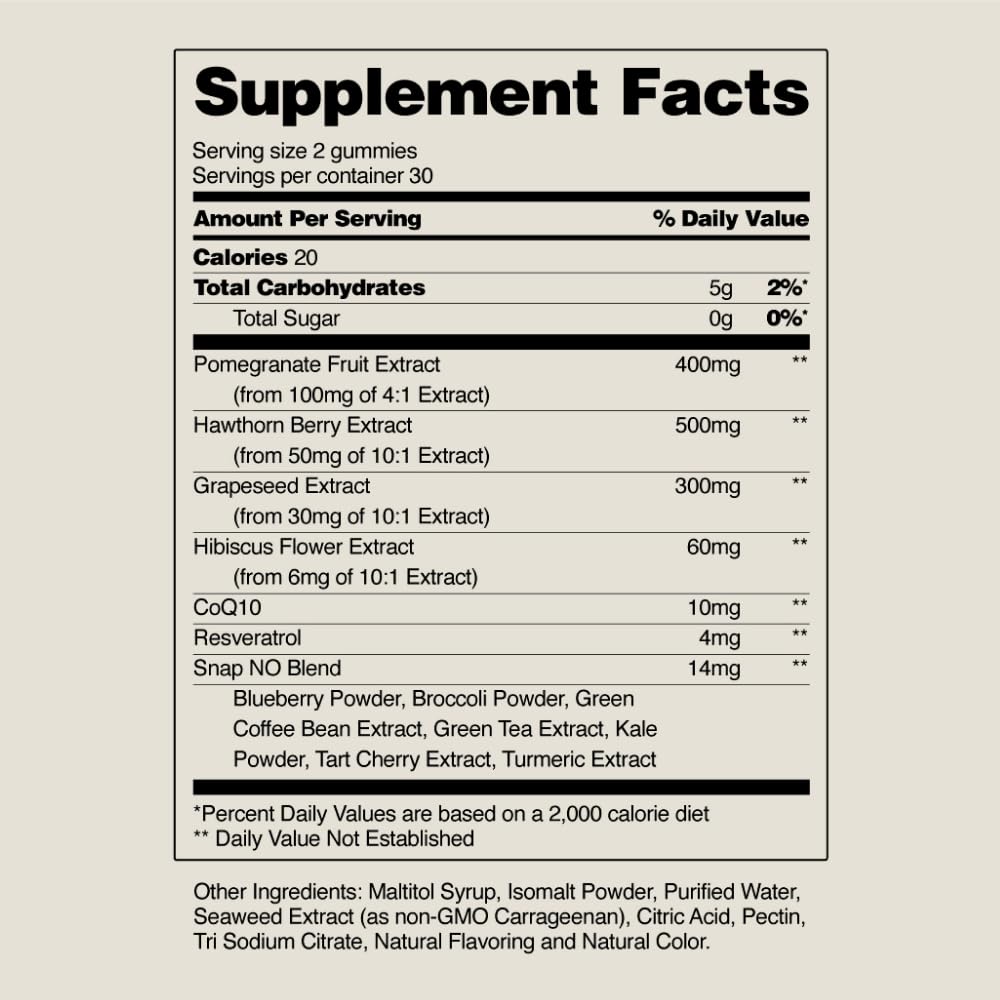 Snap Supplements Heart Health Gummies CoQ10 2-Pack