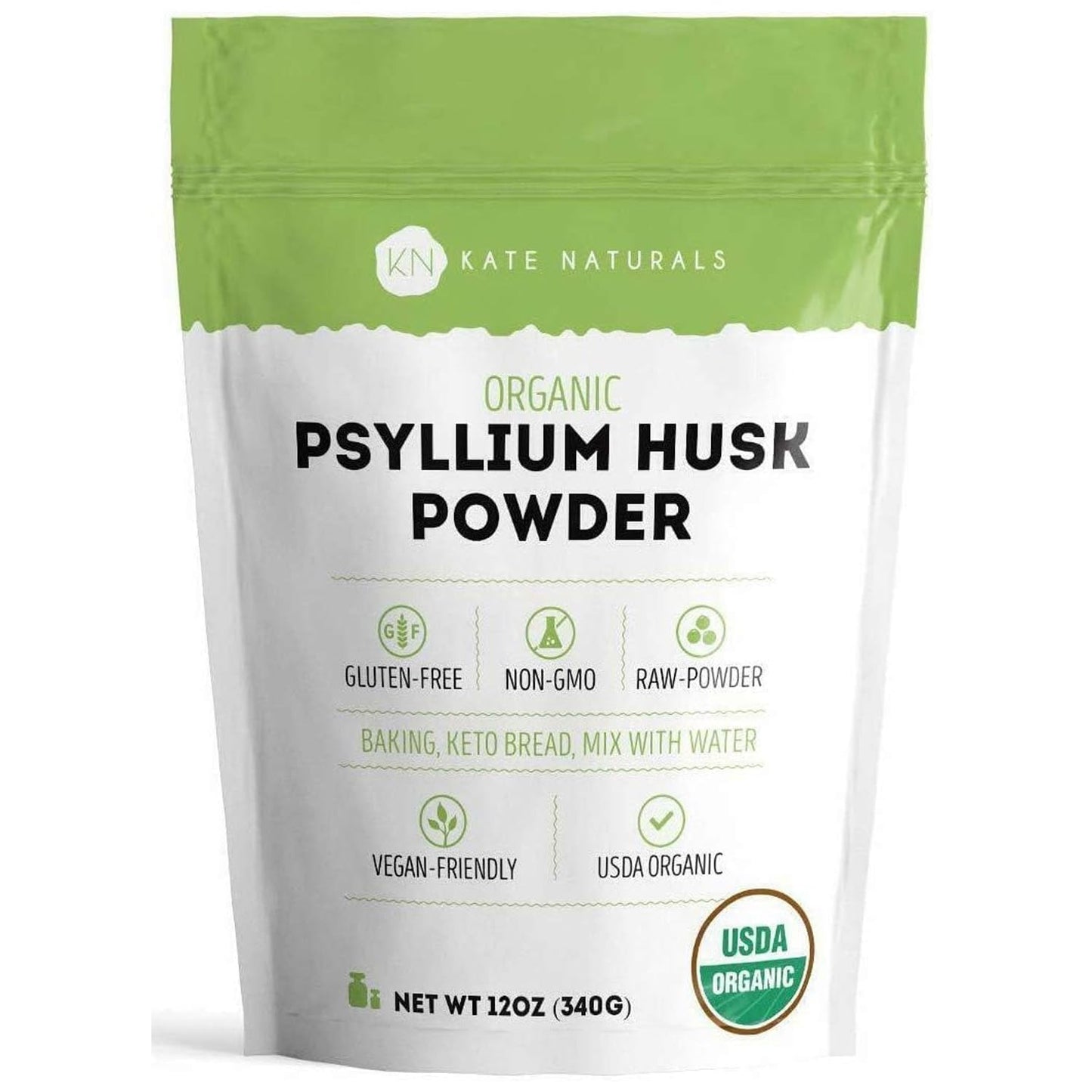 Kate Naturals Psyllium Husk Powder 12 Powder