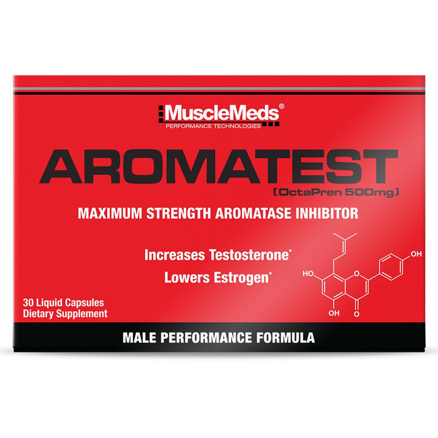MuscleMeds AROMATEST Testosterone Booster & Aromatase Inhibitor Softgel 1 Count