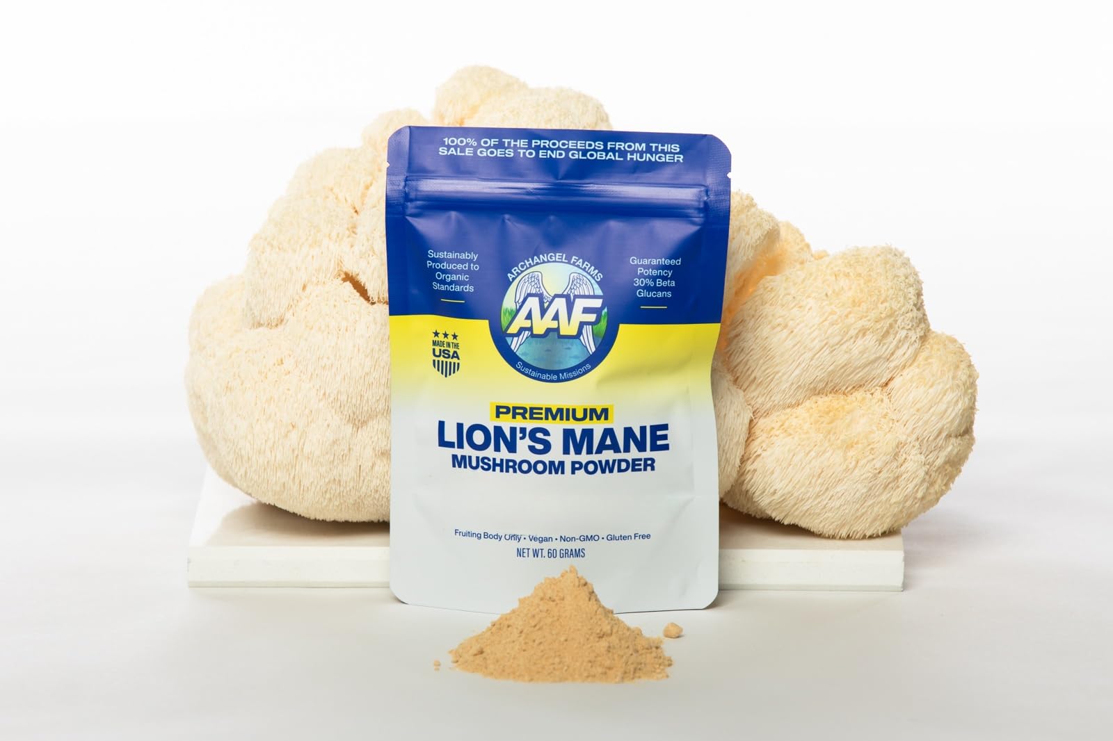 ArchAngel Farms Lion's Mane Mushroom Powder, 2 Ounce