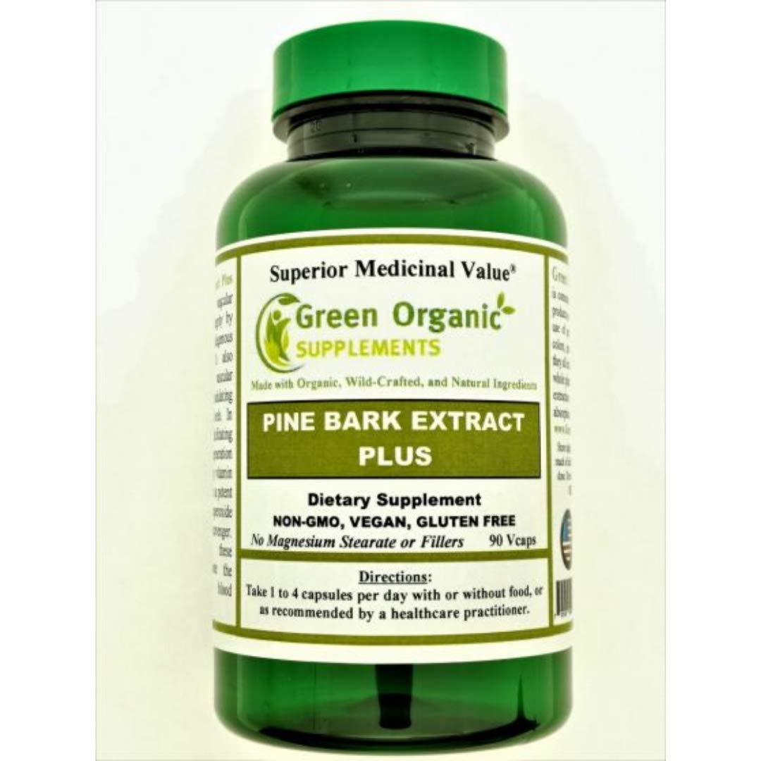 Green Organic Supplements Pine Bark Pycgnogenol Capsule 90 Count