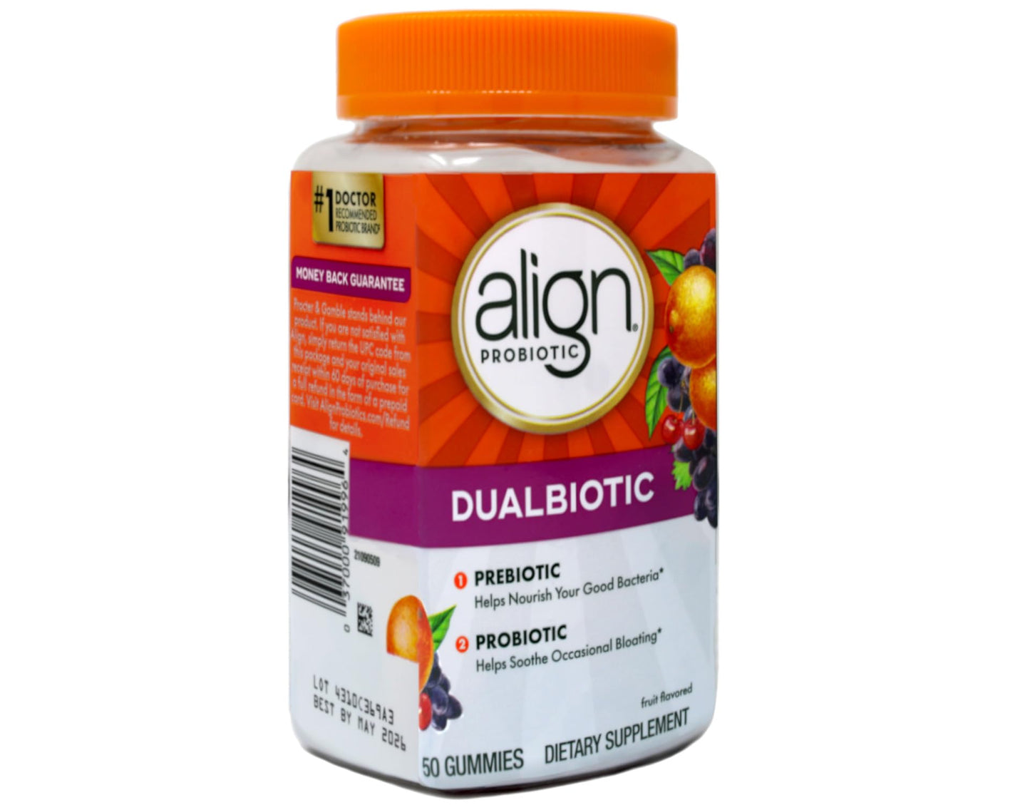 Align Digestive Health Prebiotic + Probiotic Capsule, 50 Count