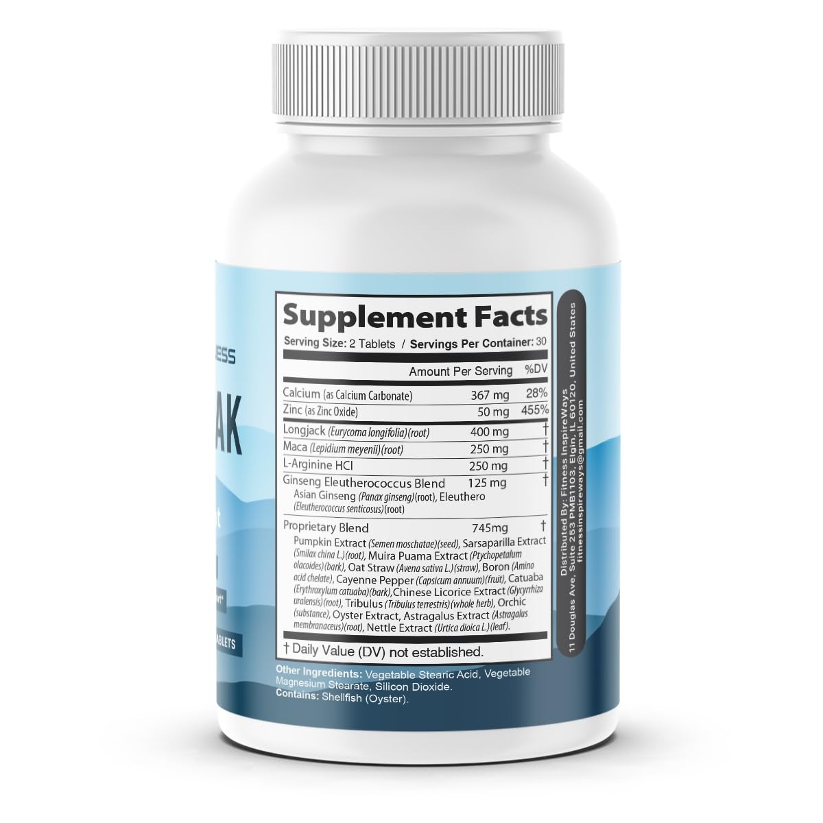 Fitness InspireWays Vigor Peak Supplement with Advanced Natural Ingredients Capsules 120