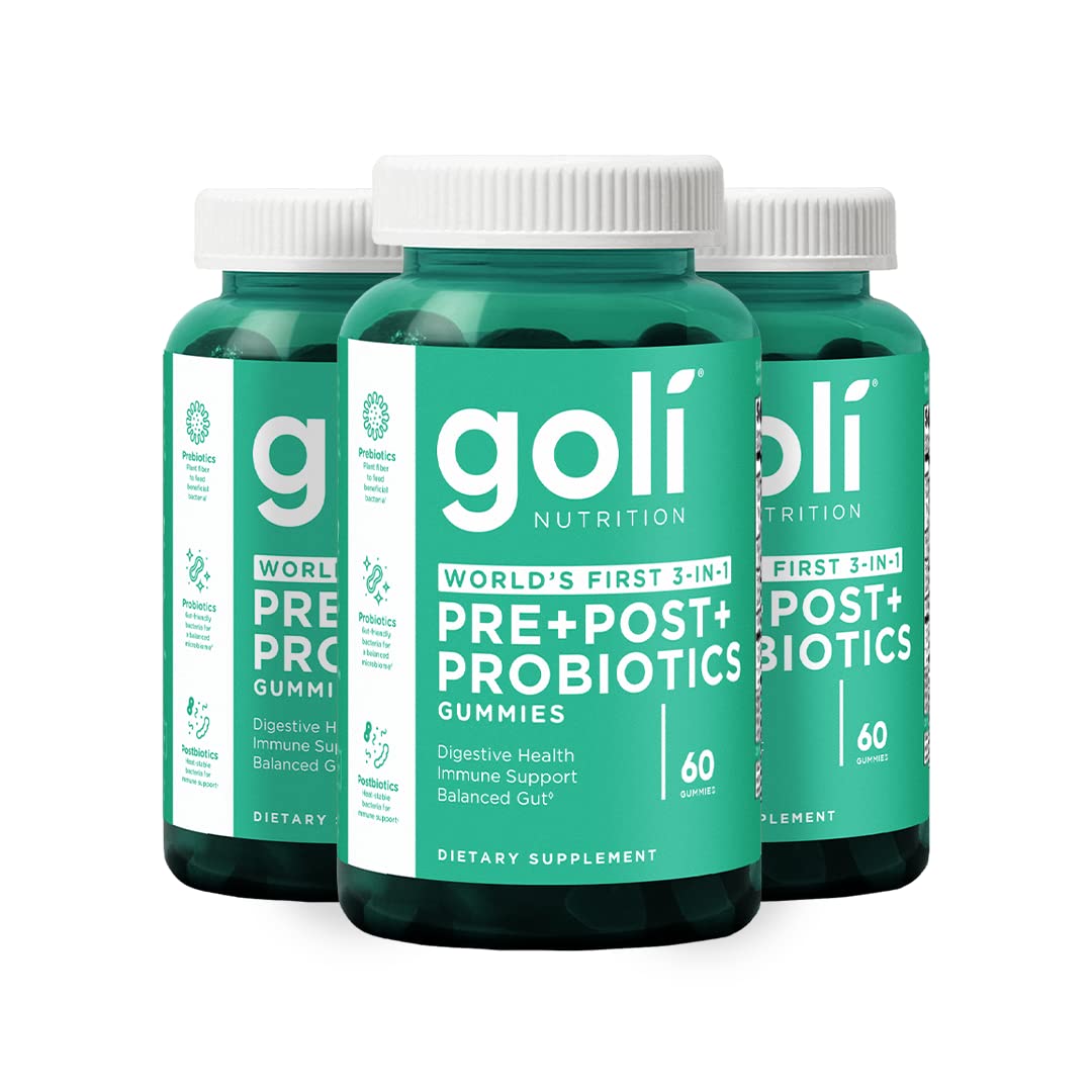 Goli Pre Pro Postbiotic Gummies, 180 Count