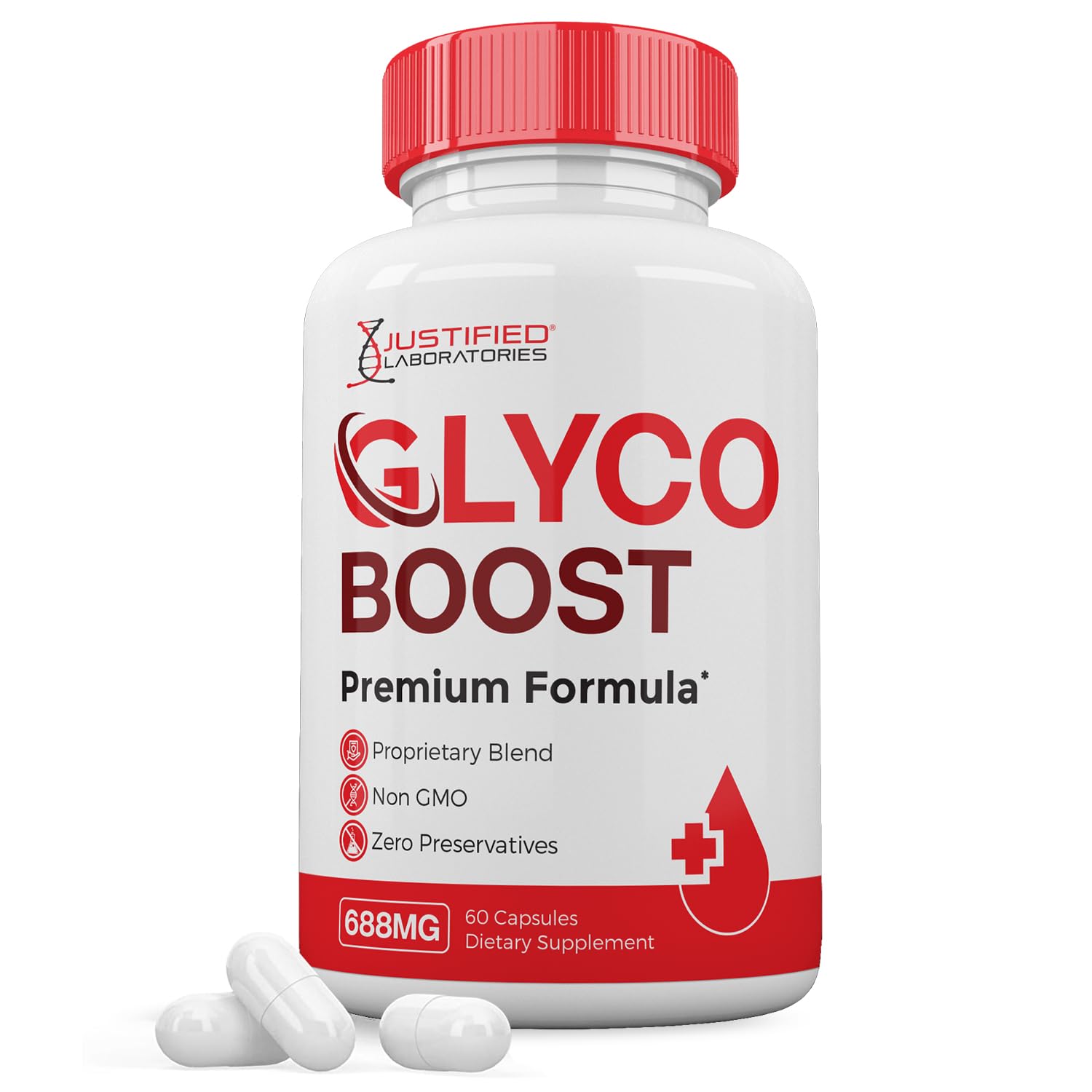 Justified Laboratories Glyco Boost Pills Capsules 60 Count
