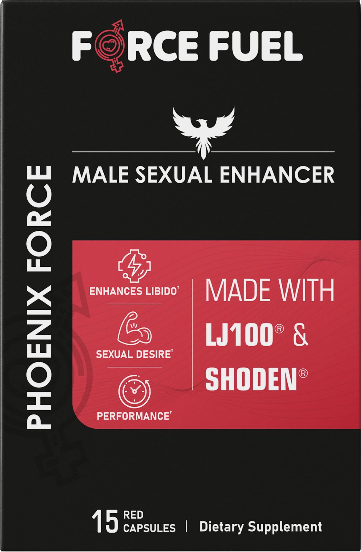 FORCE FUEL Herbal Sex Pills for Men Capsule, 15 Count