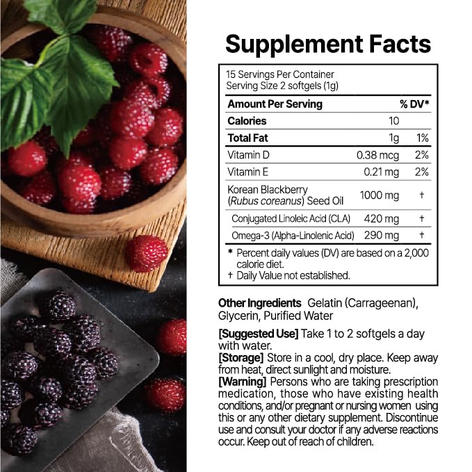 K-BERRY Black Seed Oil Capsules, 30 Count