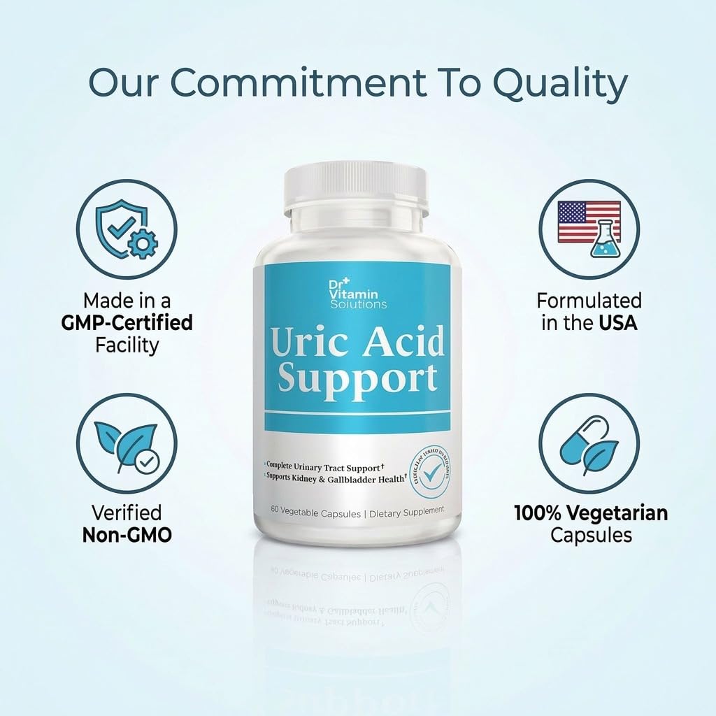 DR VITAMIN SOLUTIONS Uric Acid Support Cleanse & Flush - Tart Cherry 60 Capsules