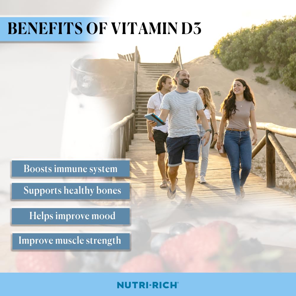 Nutri-Rich Vitamin D3 Softgels 2000 IU (50 mcg) 90 Count
