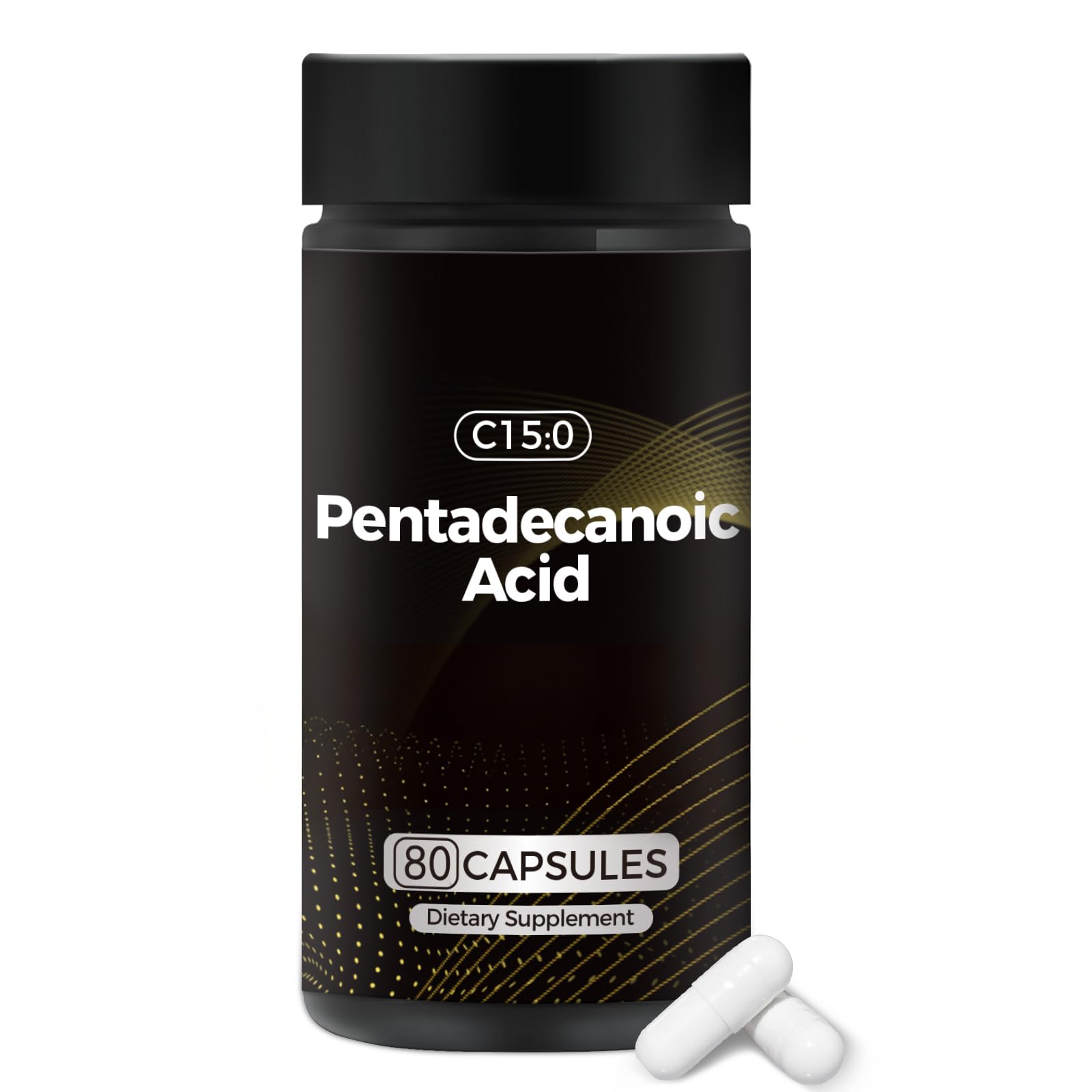 WAJ Pentadecanoic Acid, C15:0 Supplement 80 Capsules
