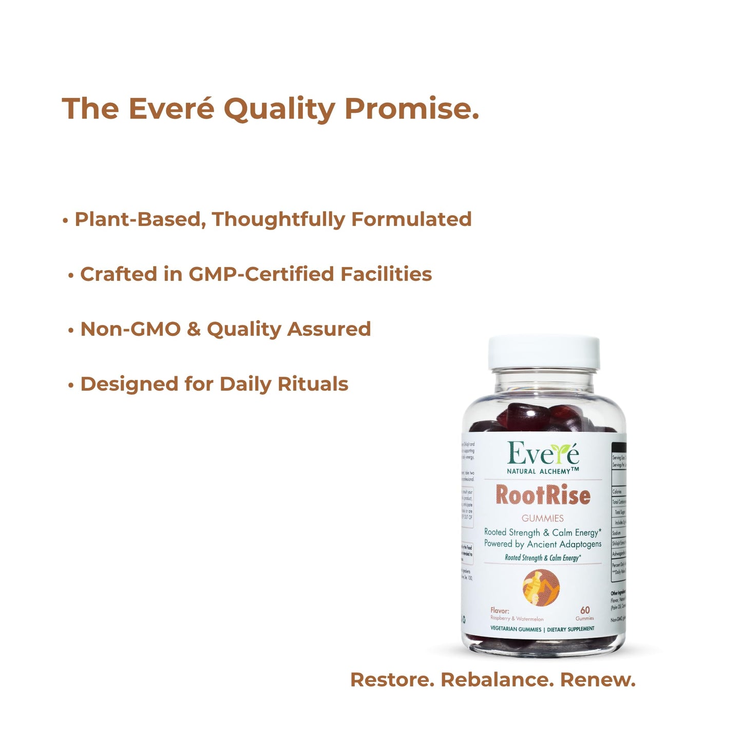 The EverÉ Natural Alchemy Evere RootRise Shilajit + Ashwagandha 60 Tablets